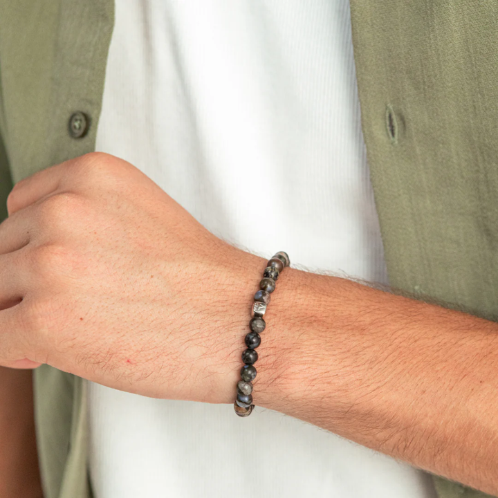 Alexander Lynggaard  - Armbånd med Glaucophane, 6mm - c01170