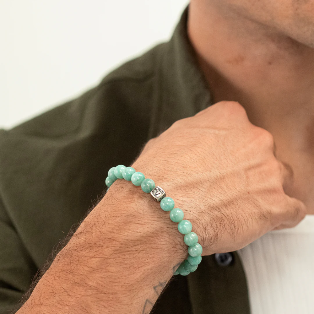 Alexander Lynggaard  - Armbånd med Amazonite, 8mm - c00020