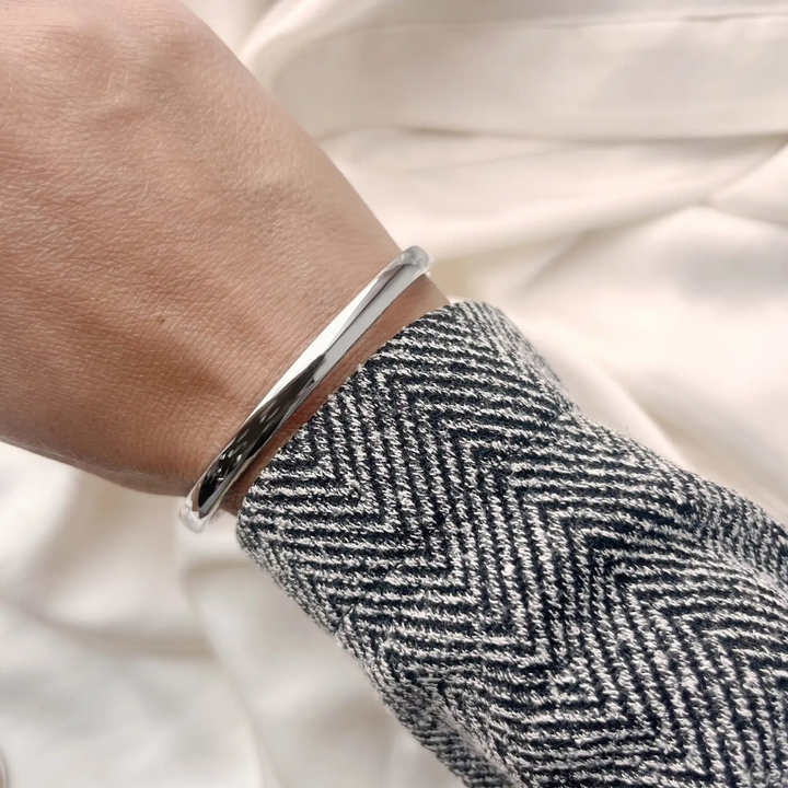 Scrouples - Armring i Rhodineret sterling sølv, 5mm bred - 695812