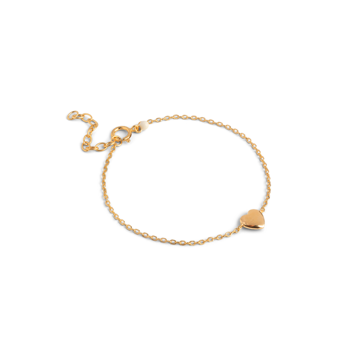 Enamel - Amore armbånd i forgyldt med hjertevedhæng - B141G-GP