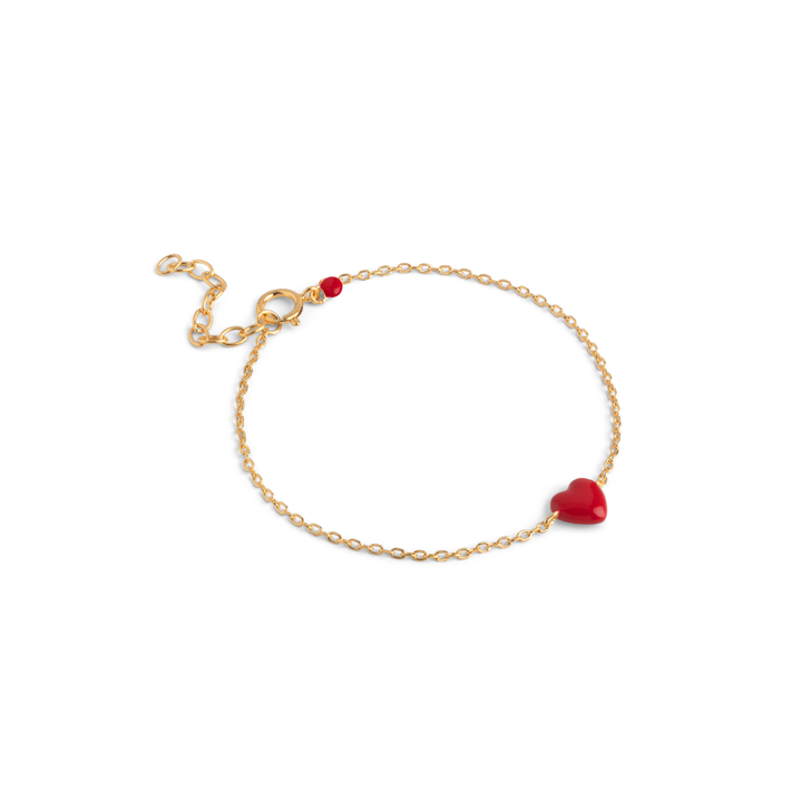 Enamel - Amore armbånd i forgyldt - B141G-Red