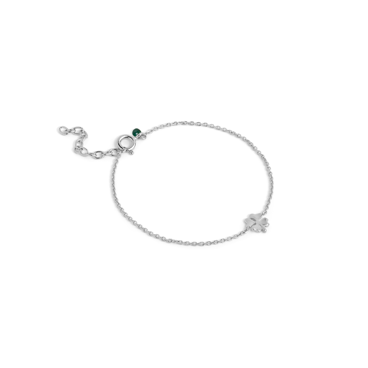 Enamel - Four-Leaf clover armbånd i sølv - B148SM