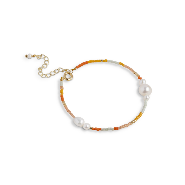 Enamel - Petra Coralia armbånd i forgyldt stål - B160G-Coralia