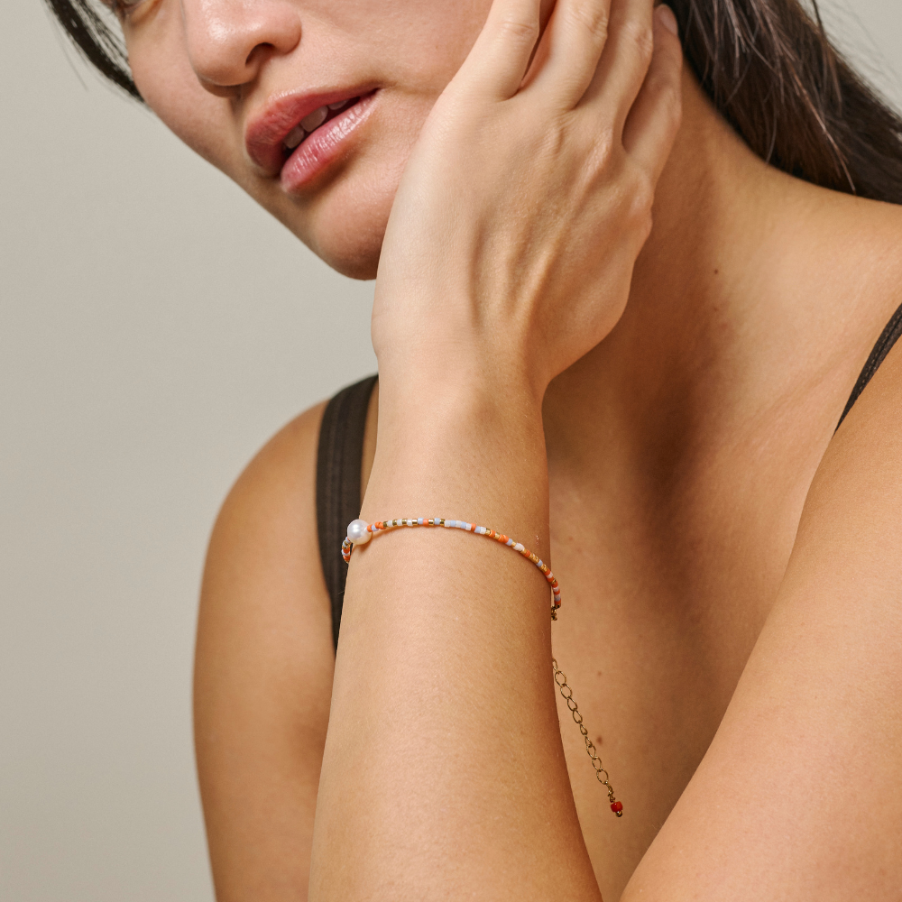 Enamel - Petra Daydream armbånd i forgyldt stål - B160G-Daydream