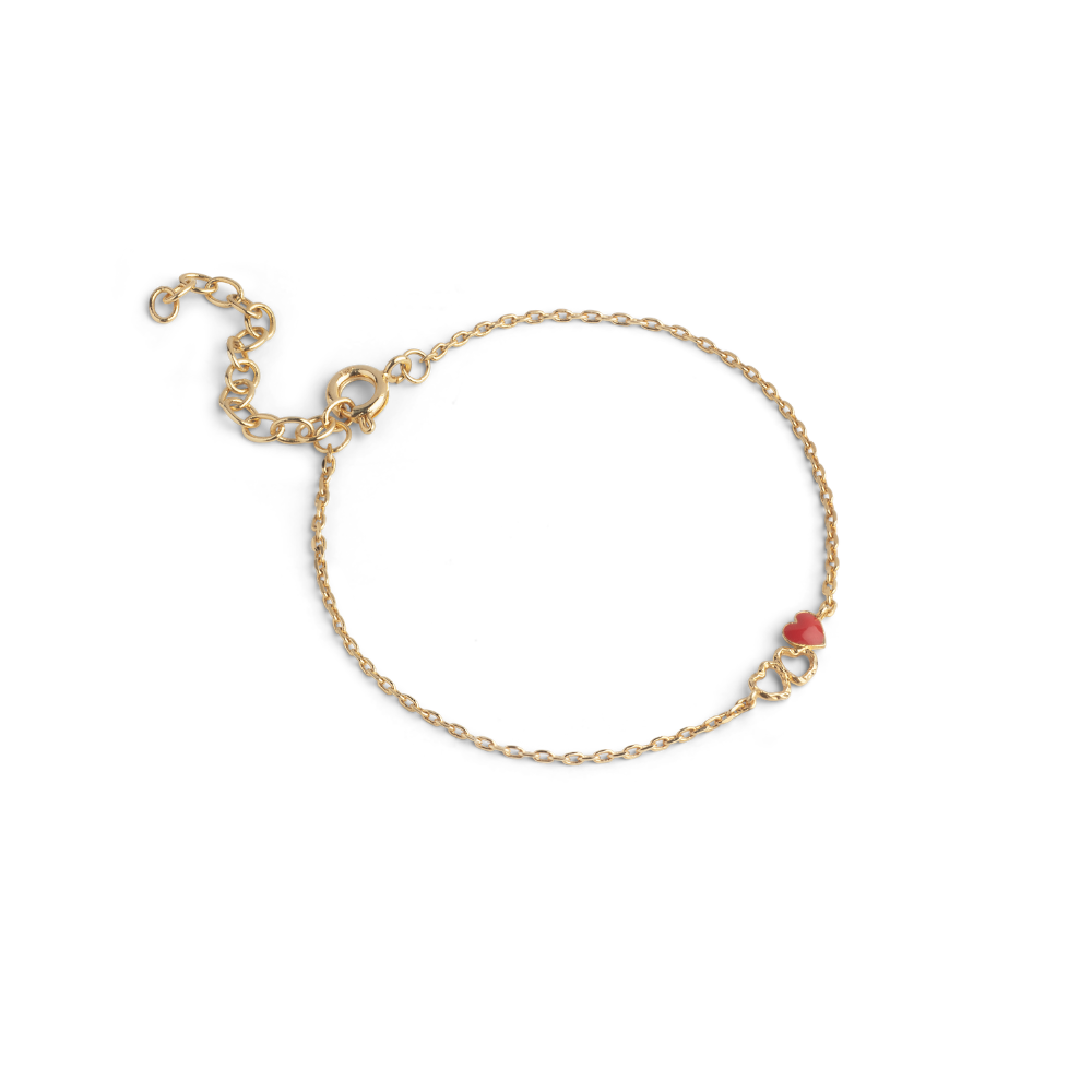 Enamel - Organic Unity armbånd i forgyldt messing - B169GB