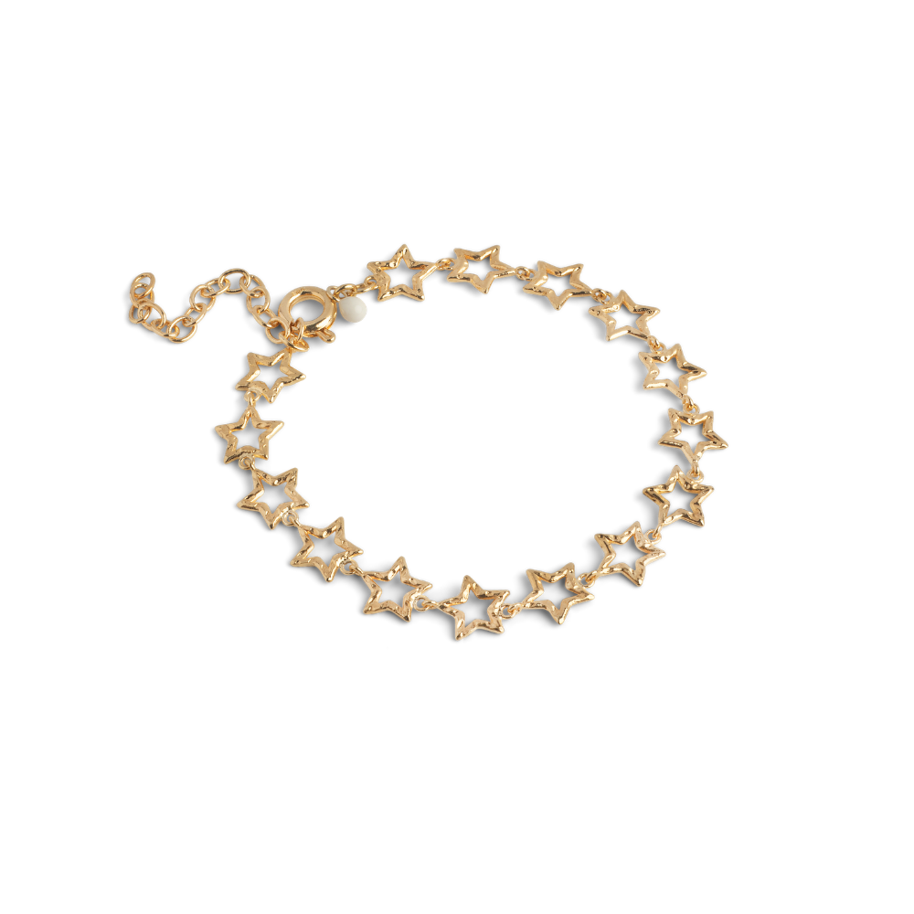 Enamel - Organic Starlink Chunky armbånd i forgyldt messing - B172GB
