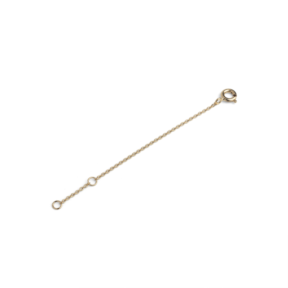 Enamel - Kædeforlænger i forgyldt sølv, 8 cm - B52G