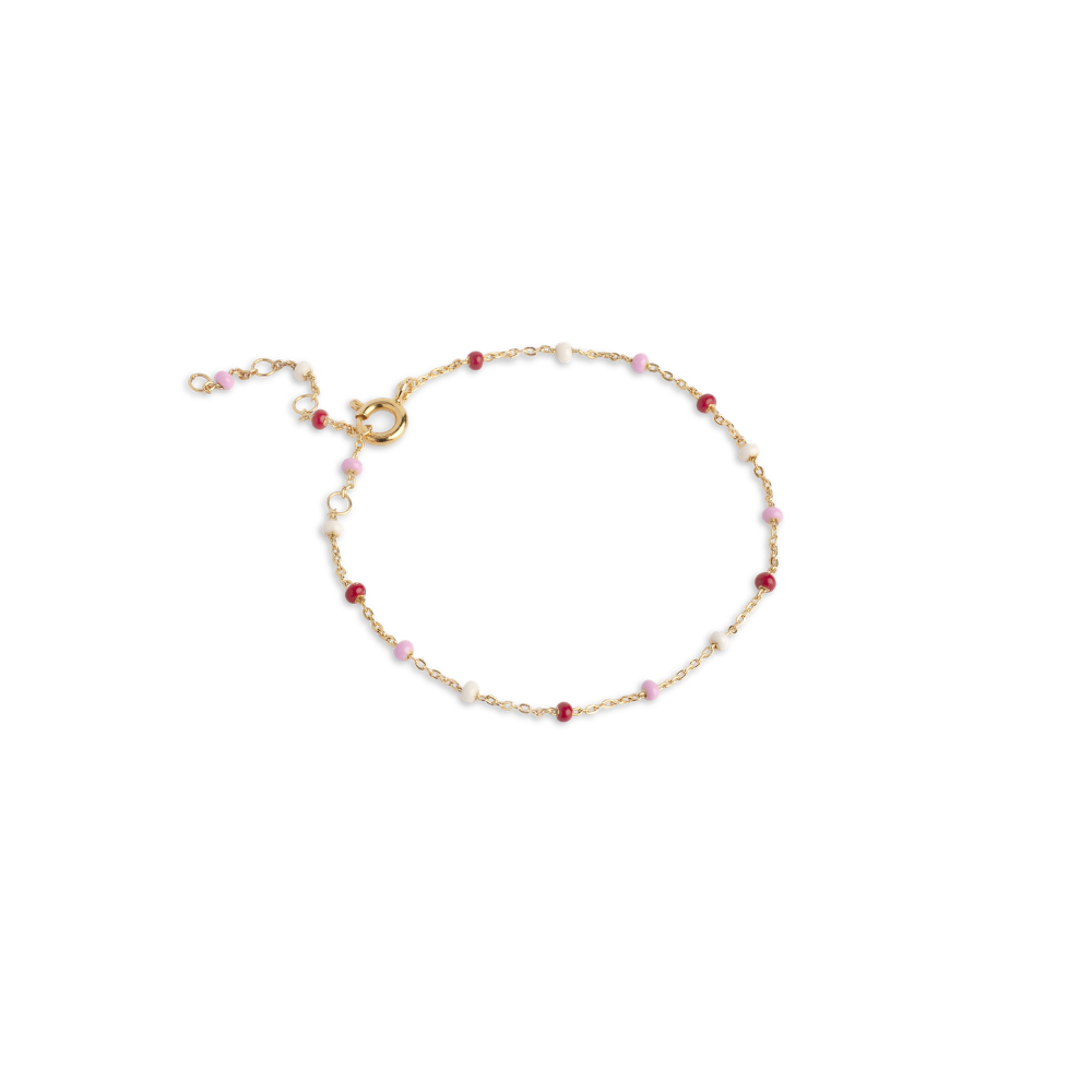 Enamel - Lola Rosie armbånd i forgyldt - B66G_2-Rosie