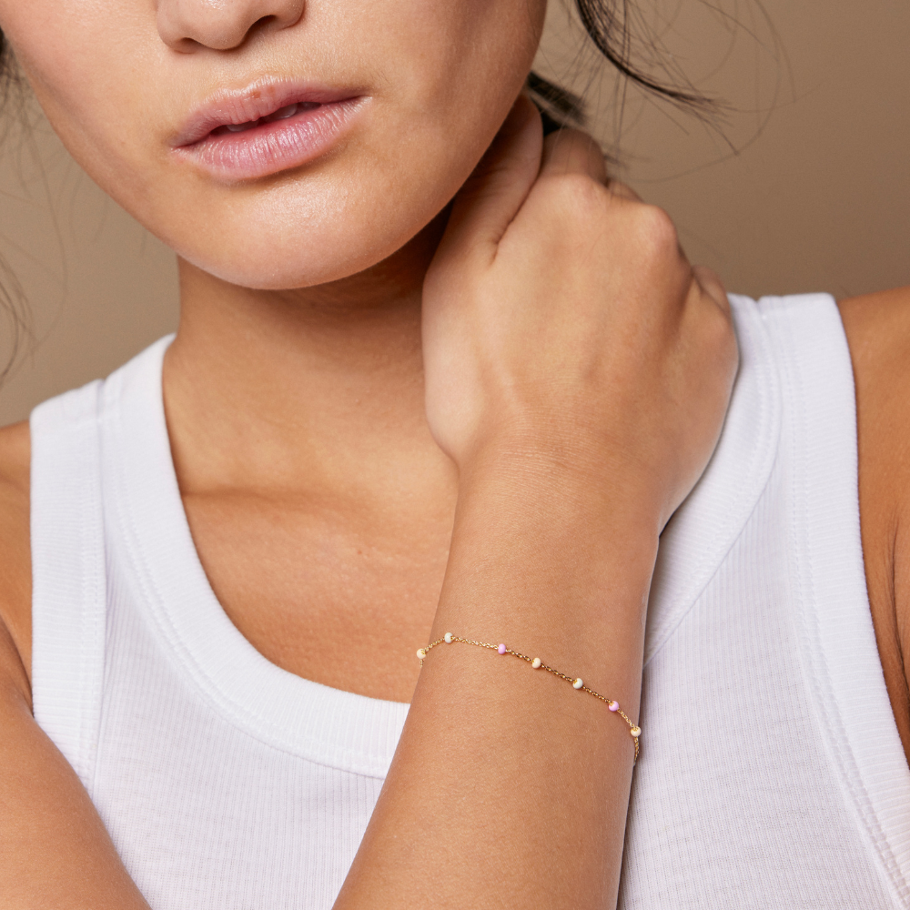 Enamel - Lola Tropical armbånd i forgyldt - B66G_2-Tropical