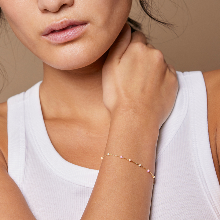 Enamel - Lola Tropical armbånd i forgyldt - B66G_2-Tropical