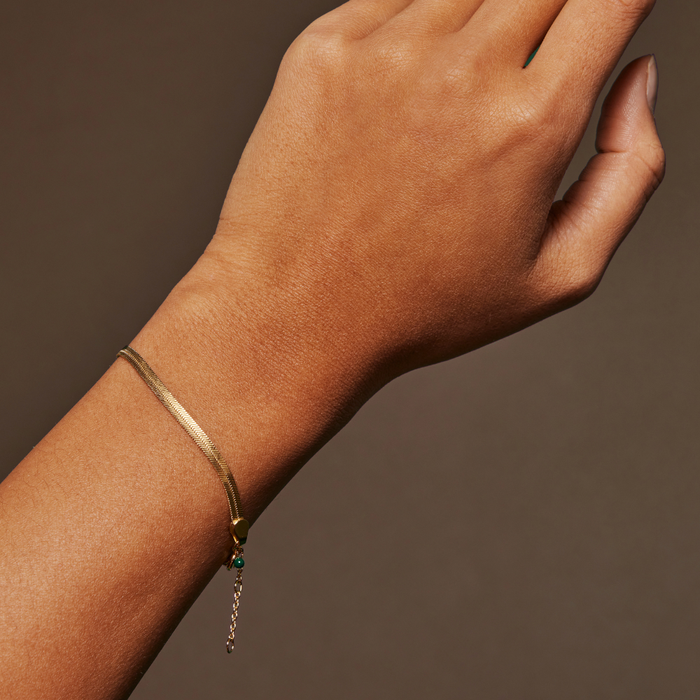 Enamel - Caroline armbånd i forgyldt - B72G