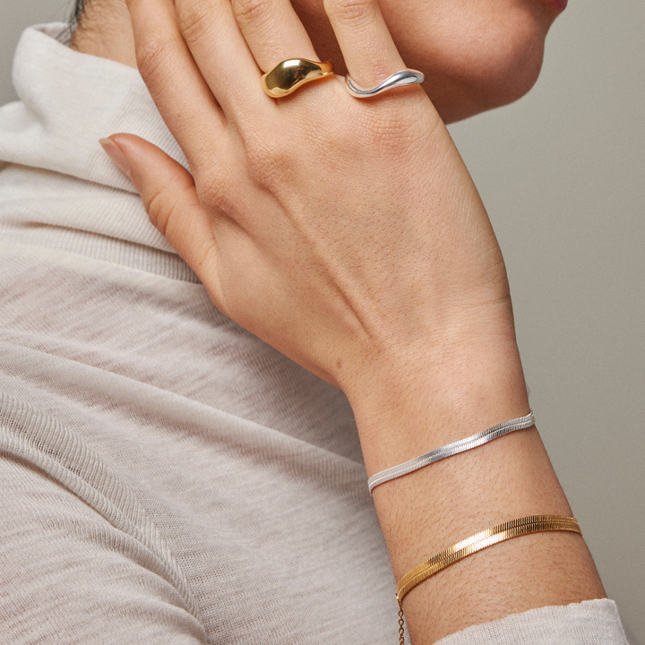 Enamel - Caroline armbånd i sølv - B72S