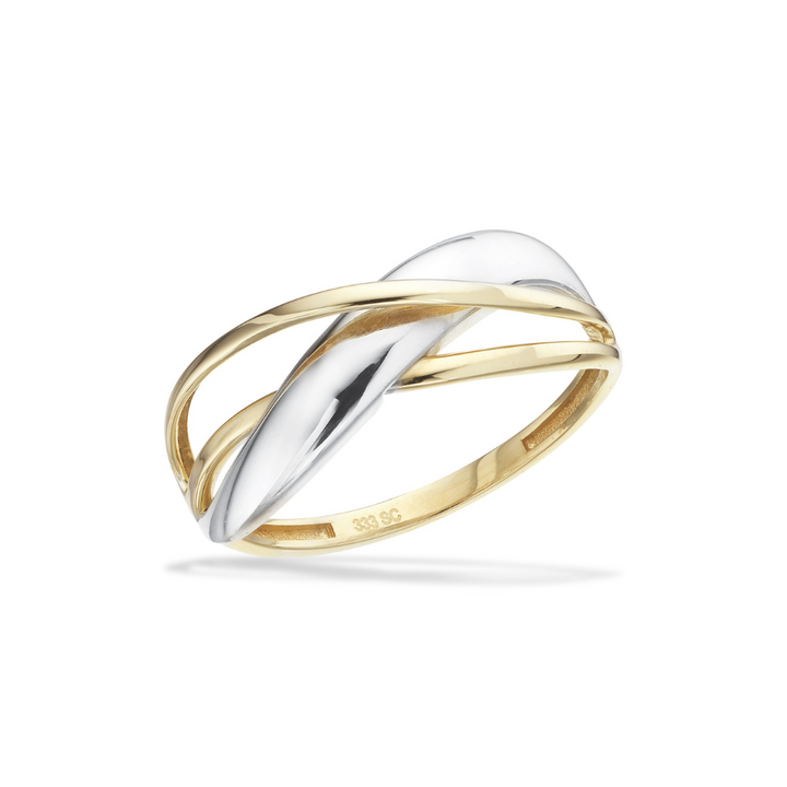Scrouples – Båndring i 8 kt. guld og hvidguld - 715074