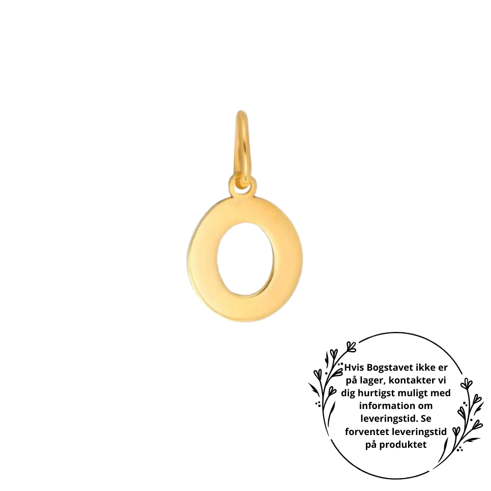 Nordahl - 14 karat guld bogstav vedhæng - vælg selv variant - 2083183050
