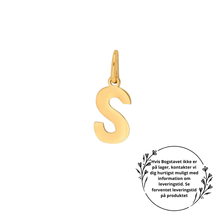 Nordahl - 14 karat guld bogstav vedhæng - vælg selv variant - 2083183050