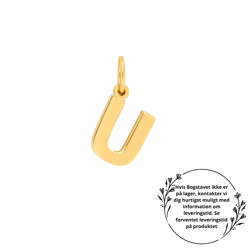 Nordahl - 14 karat guld bogstav vedhæng - vælg selv variant - 2083183050