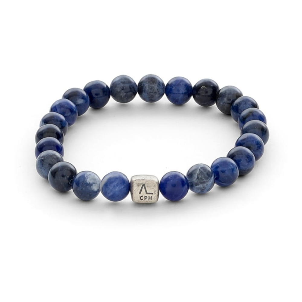 Alexander Lynggaard - Sodalite armbånd med blå sten, 8 mm  - C00380