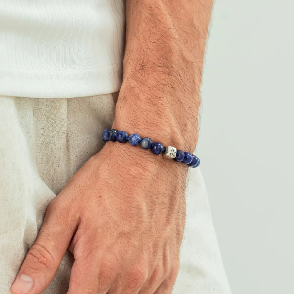Alexander Lynggaard - Sodalite armbånd med blå sten, 8 mm  - C00380