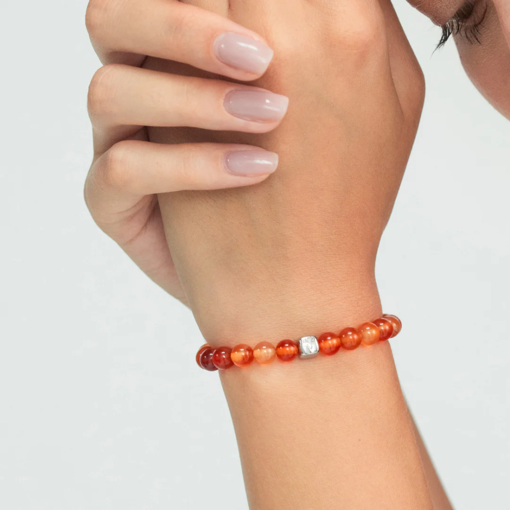 Alexander Lynggaard - Carnelian armbånd med karneoler i 6 mm - C00980