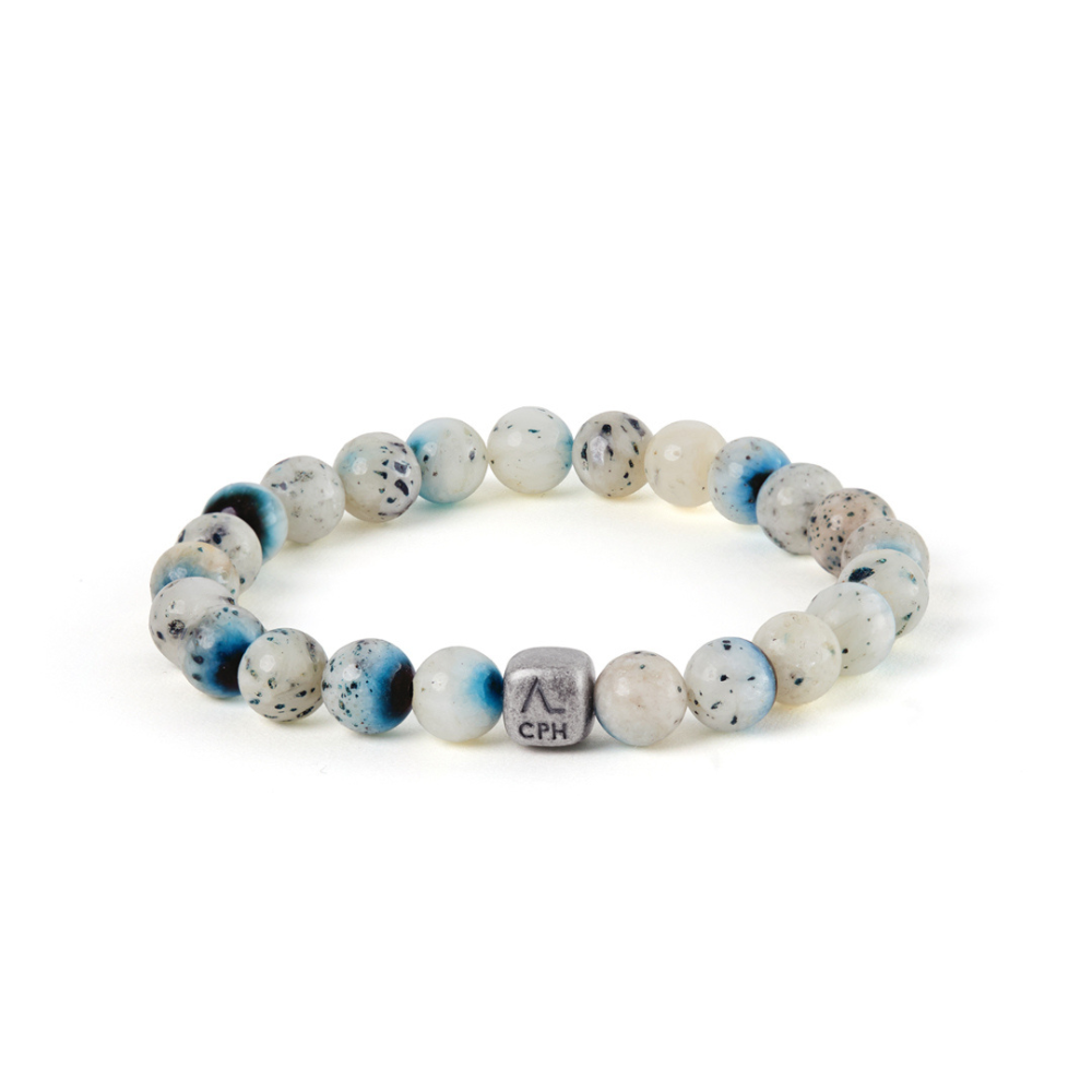 Alexander Lynggaard - Blue Ice Glacierite armbånd, 8 mm  - C01280