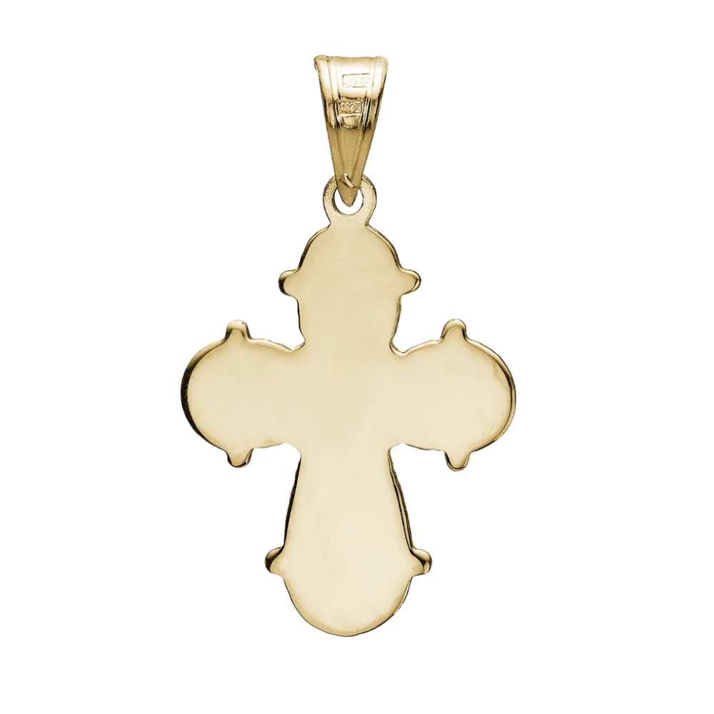 Aagaard - 8 karat guld Dagmarkors til gravering, 22x17mm - 0888006-G