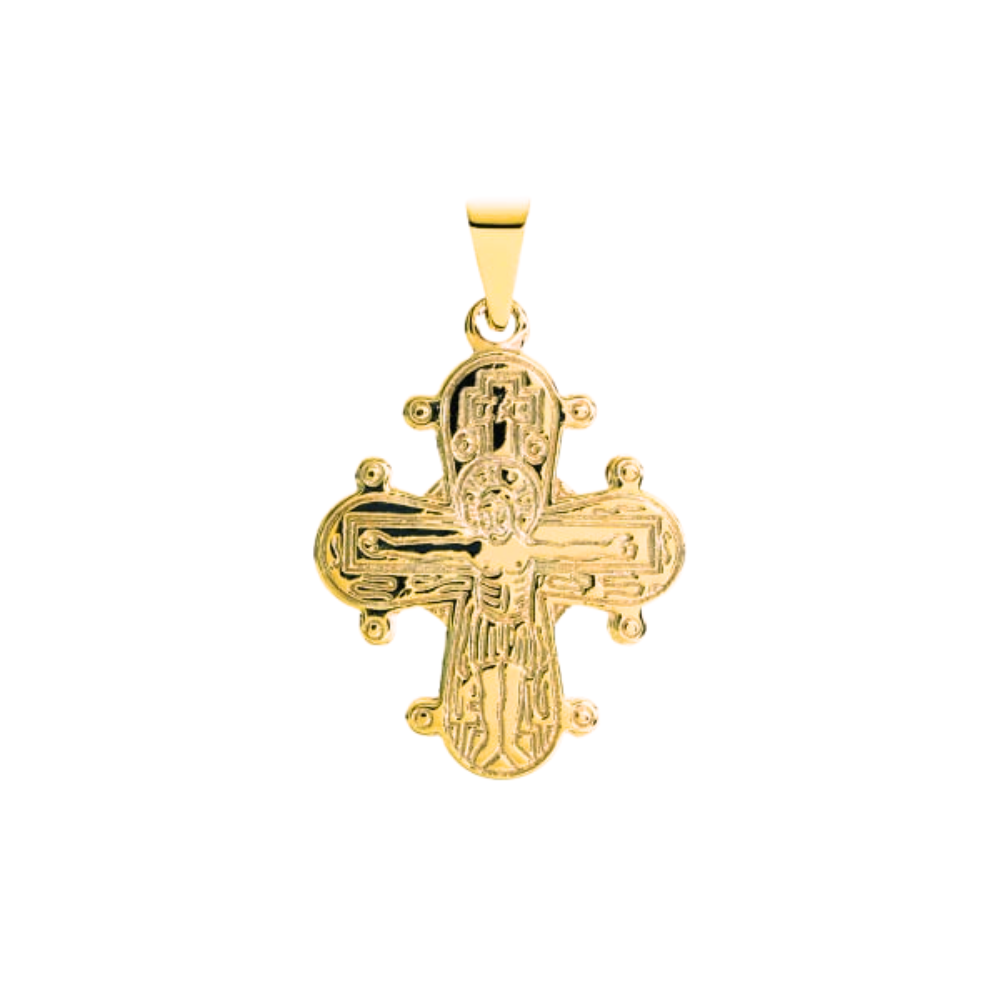 Lund Copenhagen - Dagmarkors med de 5 i 8 karat guld, 18x16mm - 306016