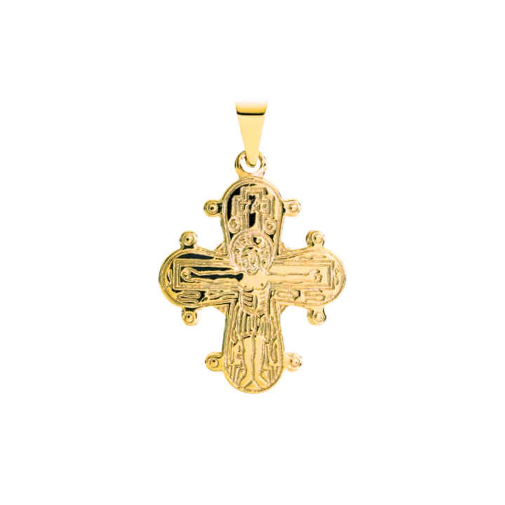 Lund Copenhagen - Dagmarkors med de 5 i 8 karat guld, 18x16mm - 306016