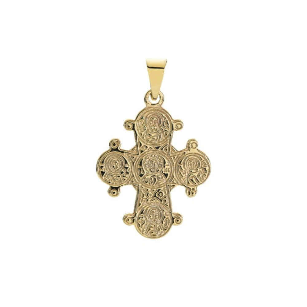 Lund Copenhagen - Dagmarkors med de 5 i 8 karat guld, 18x16mm - 306016