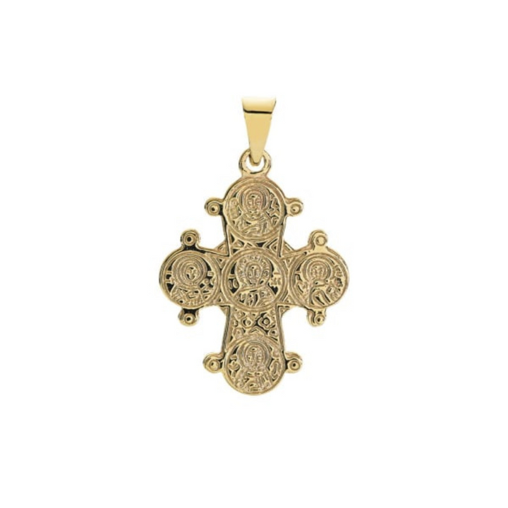 Lund Copenhagen - Dagmarkors med de 5 i 8 karat guld, 18x16mm - 306016