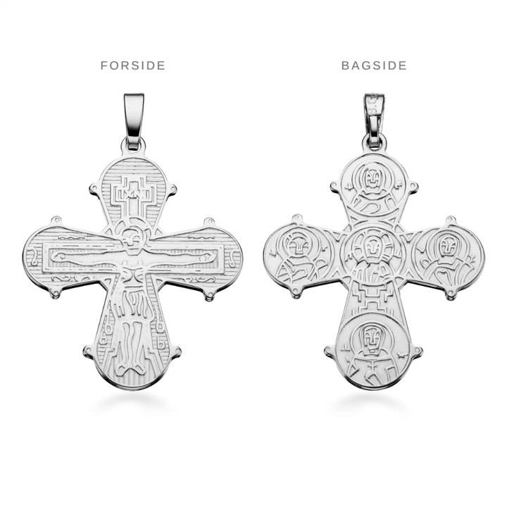 Scrouples - Dagmarkors i Sterling Sølv med De 5, 25 x 22 mm - 20252s
