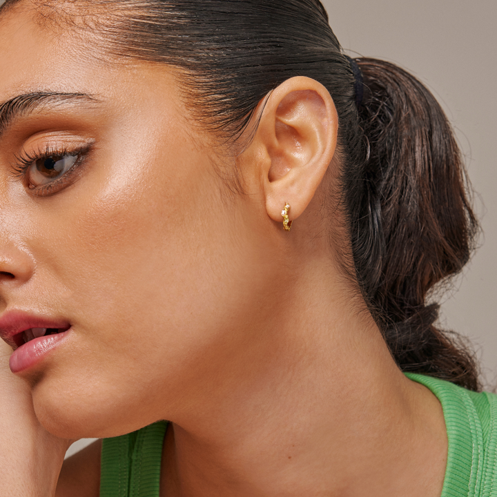 Enamel - Laia Hoops i forgyldt - E246GM