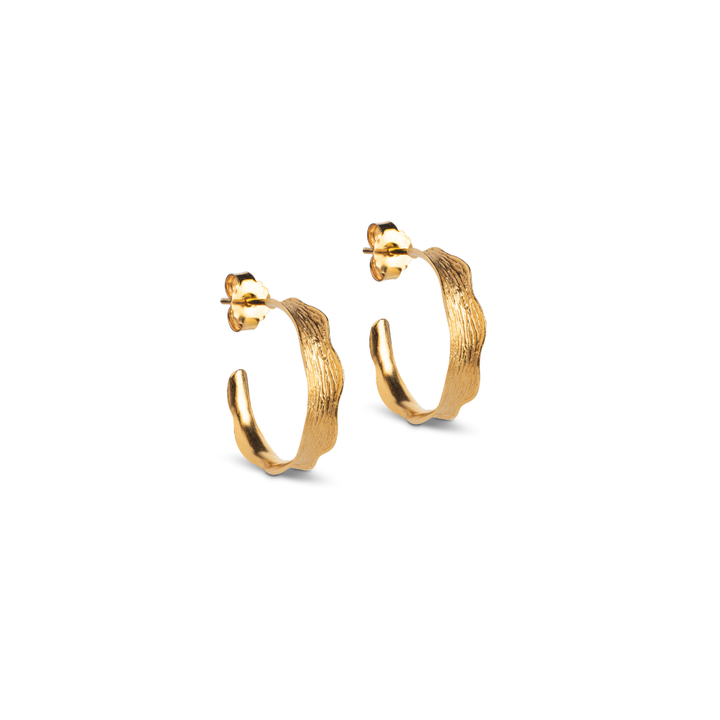 Enamel - Ane Small Hoops i forgyldt - E289GM
