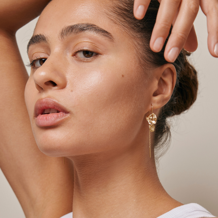 Enamel - Kim ørehænger i forgyldt - E328GM