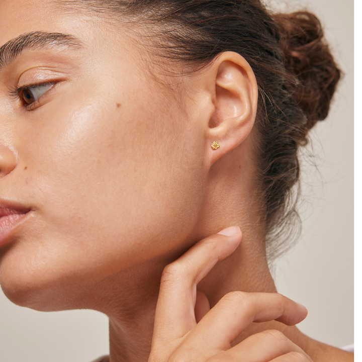 Enamel - Rio Mini Stud i forgyldt - E331GM