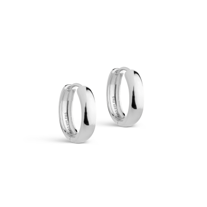 Enamel - Classic Wide Hoops 20 mm i sølv - E352S