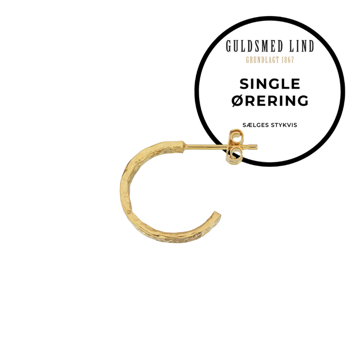 Scrouples - Guldbelagt creol med rustik overflade, single - 160432-1