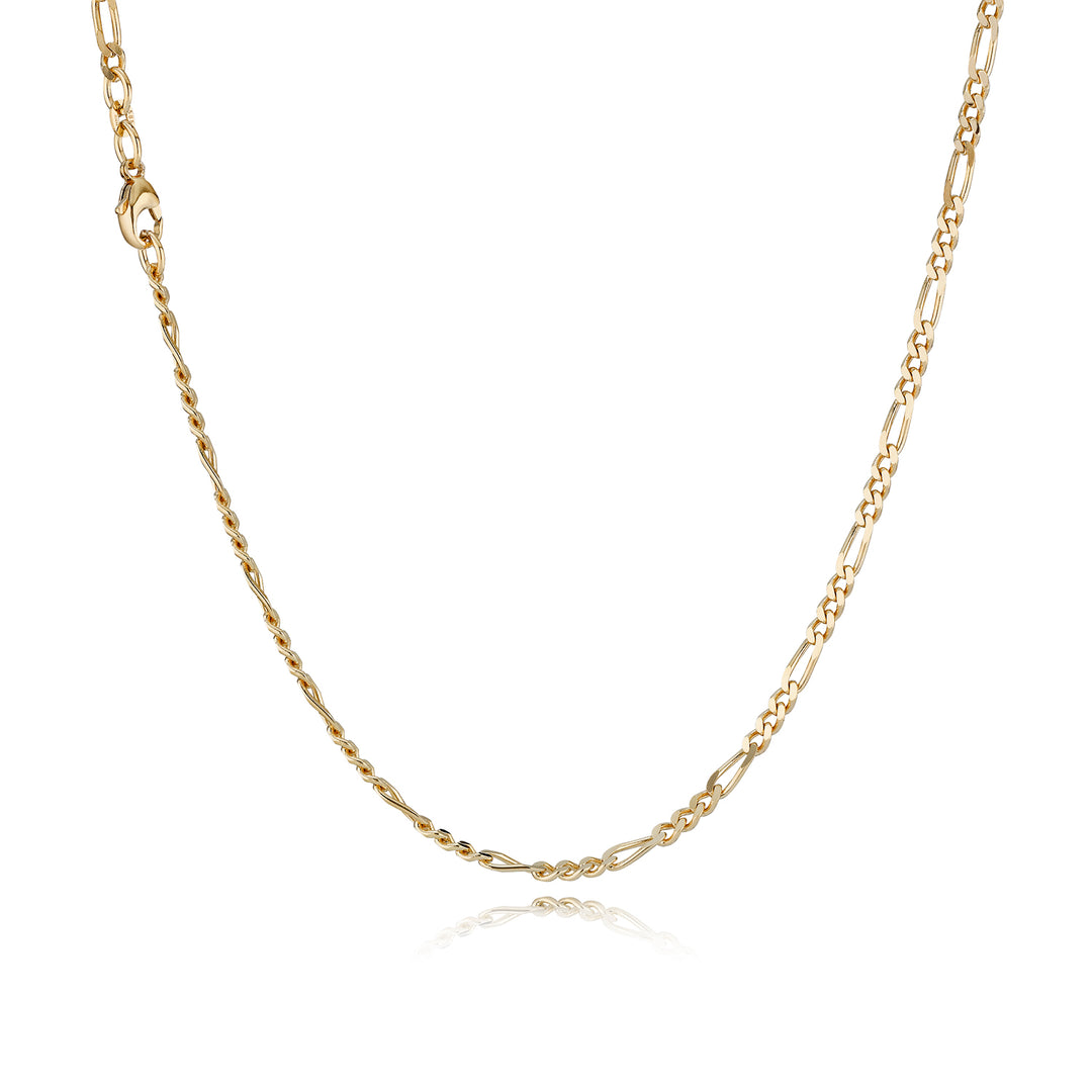 BNH - Figaro guld halskæde med karabinlås