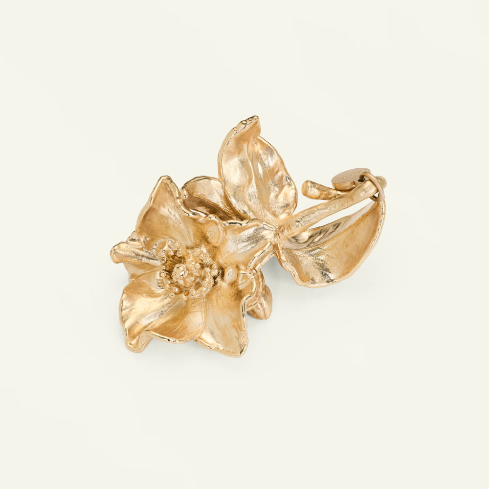 Flora Danica - Julepynt Julerose 18 karat guldbelagt