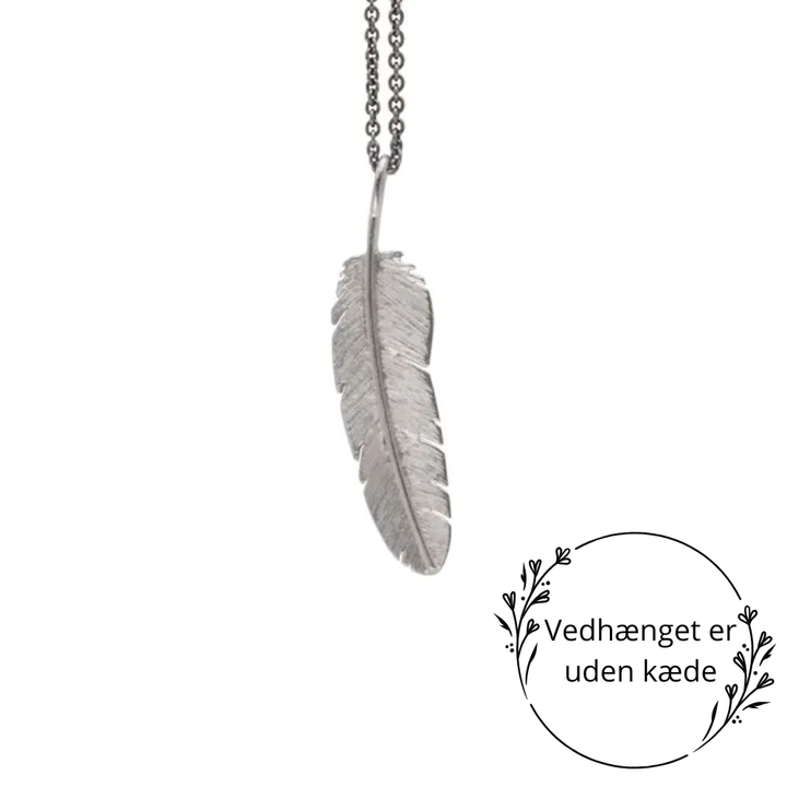 Heiring - Sølv fjer medium vedhæng - 51-5-91rh