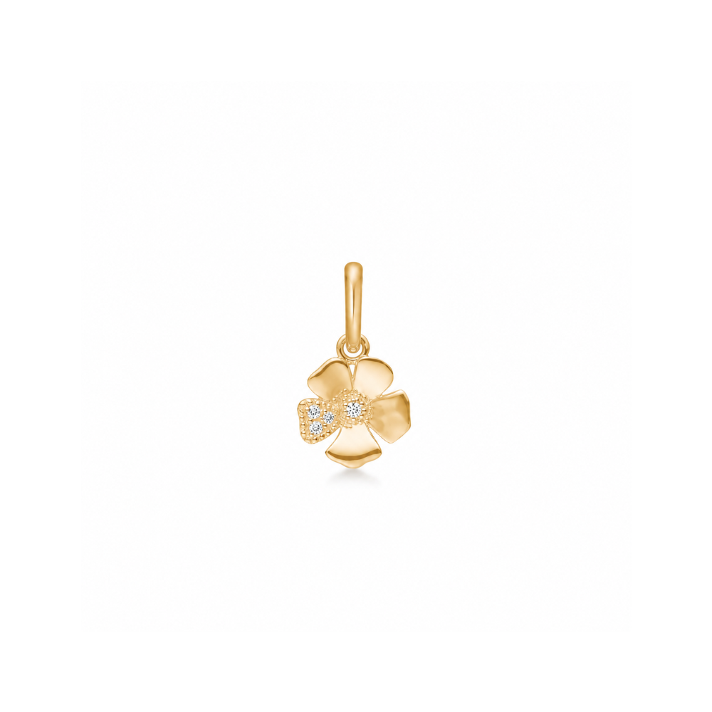 Mads Z - Fleur vedhæng i 14 karat guld med diamanter - 1531111