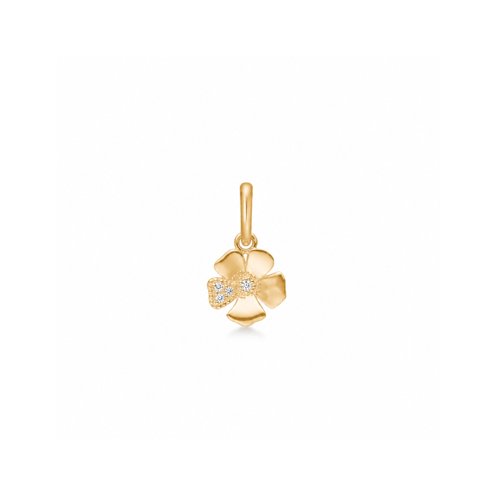 Mads Z - Fleur vedhæng i 14 karat guld med diamanter - 1531111