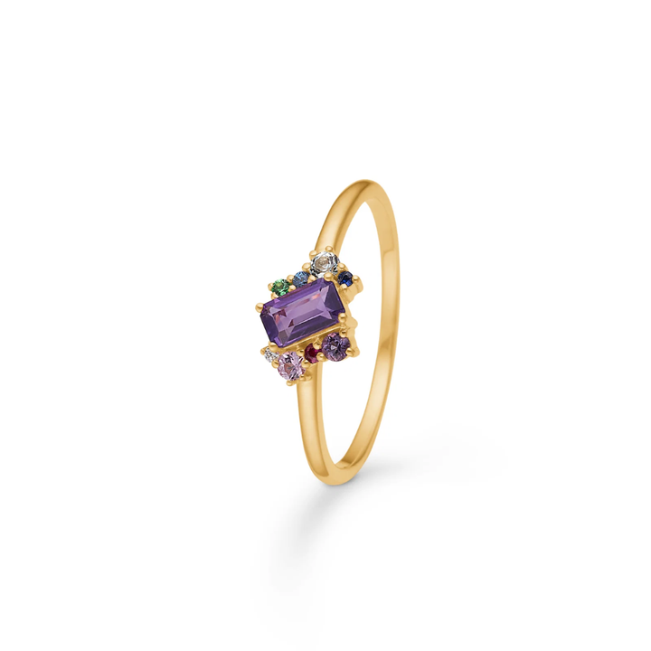 Mads Z - Four Seasons Summer ring i 14 karat guld og ametyst - 1546026