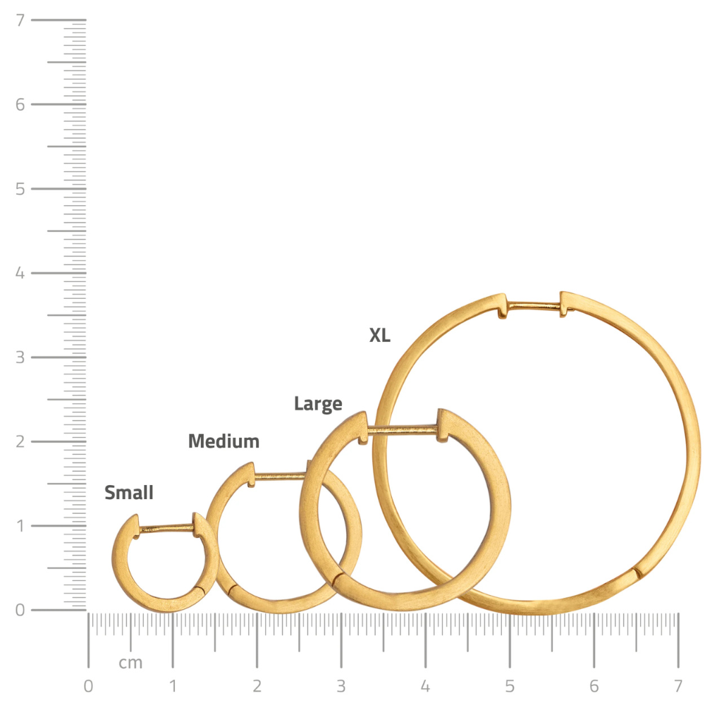 byBiehl - Grace hoops i forgyldt, 25mm - 4-5003-gp