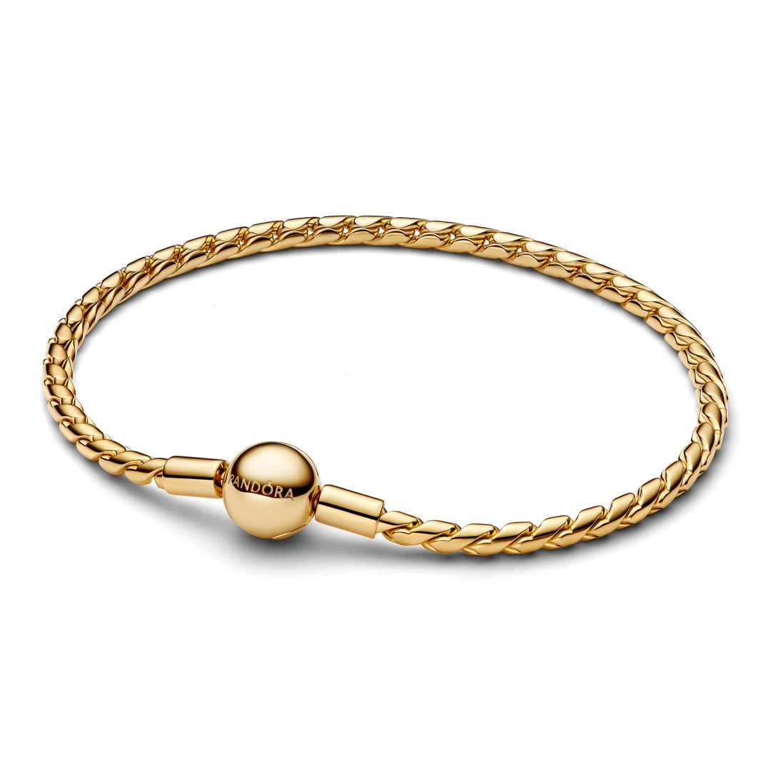 Pandora - Slangekæde armbånd som er guldbelagt - 564028c00