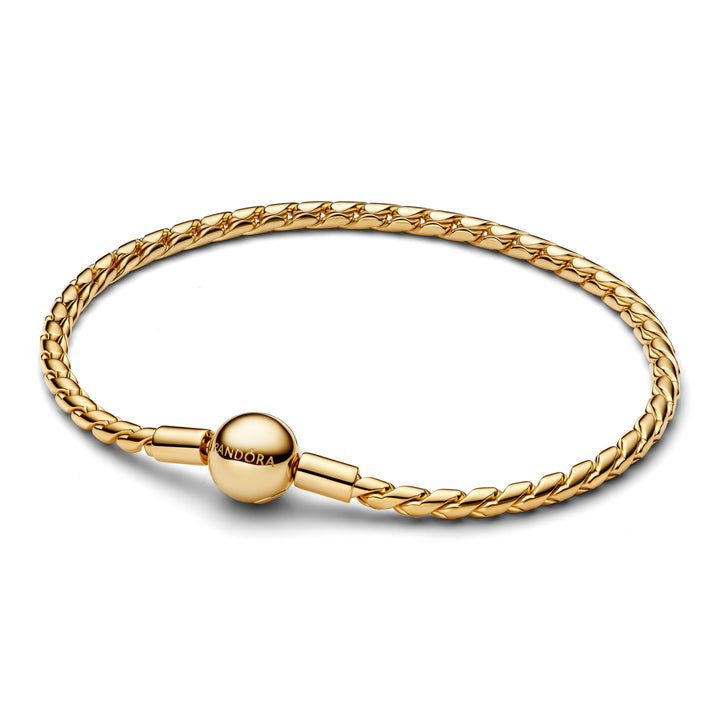 Pandora - Slangekæde armbånd som er guldbelagt - 564028c00