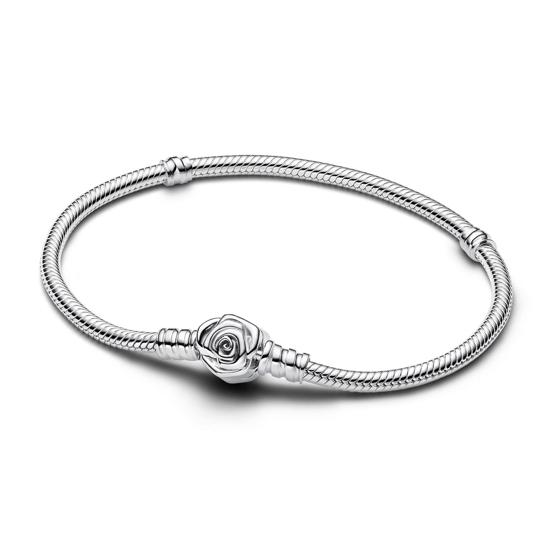 Pandora - Armbånd i sølv med rose lås - 593211c00