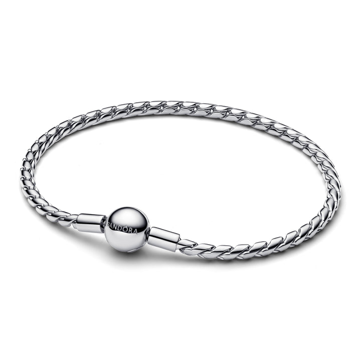 Pandora - Kædearmbånd i sterling sølv med rund lås - 594028c00