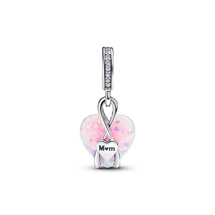 Pandora - Mum opliserende hjerte charm - 793202c01