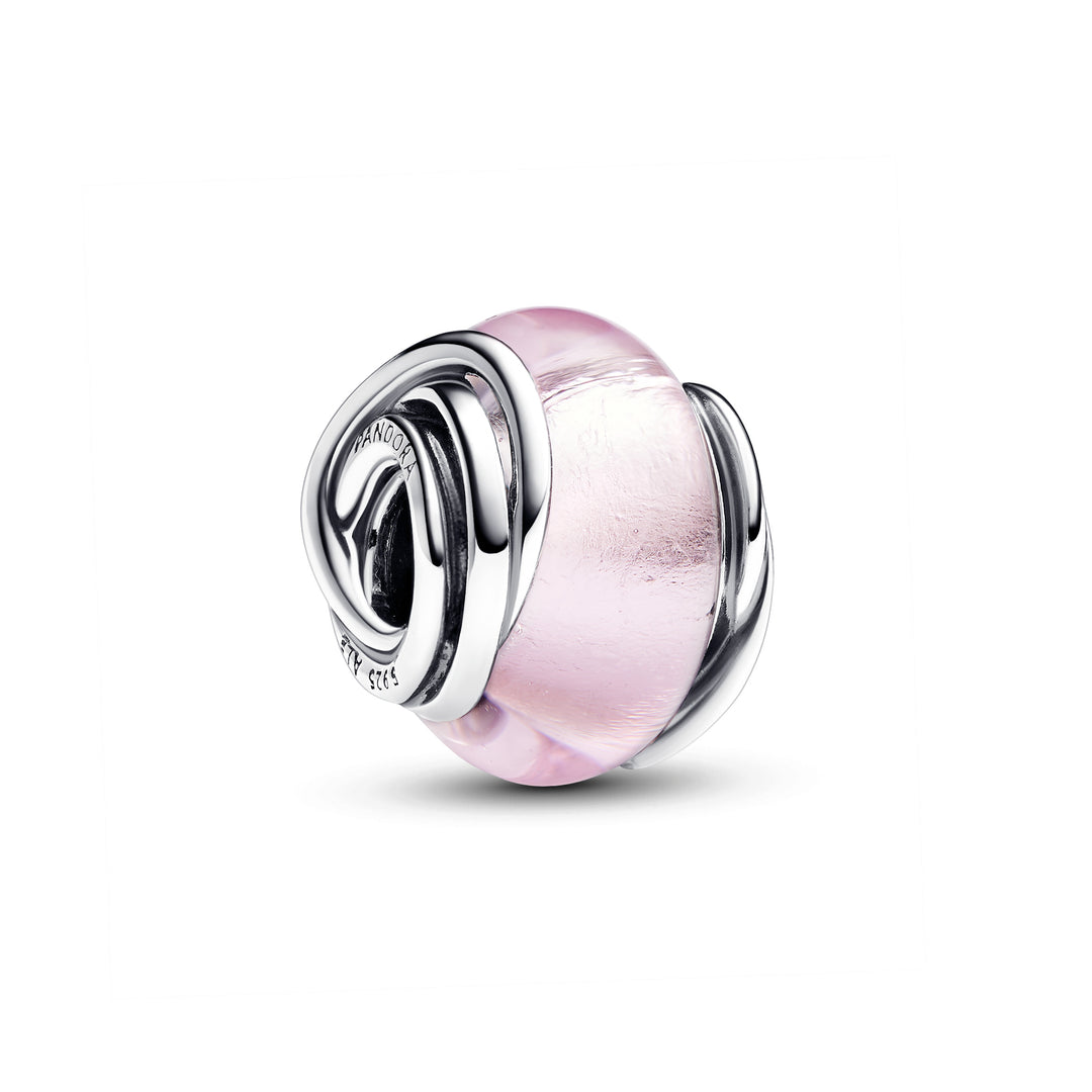 Pandora - Lyserødt murano glas charm - 793241c00