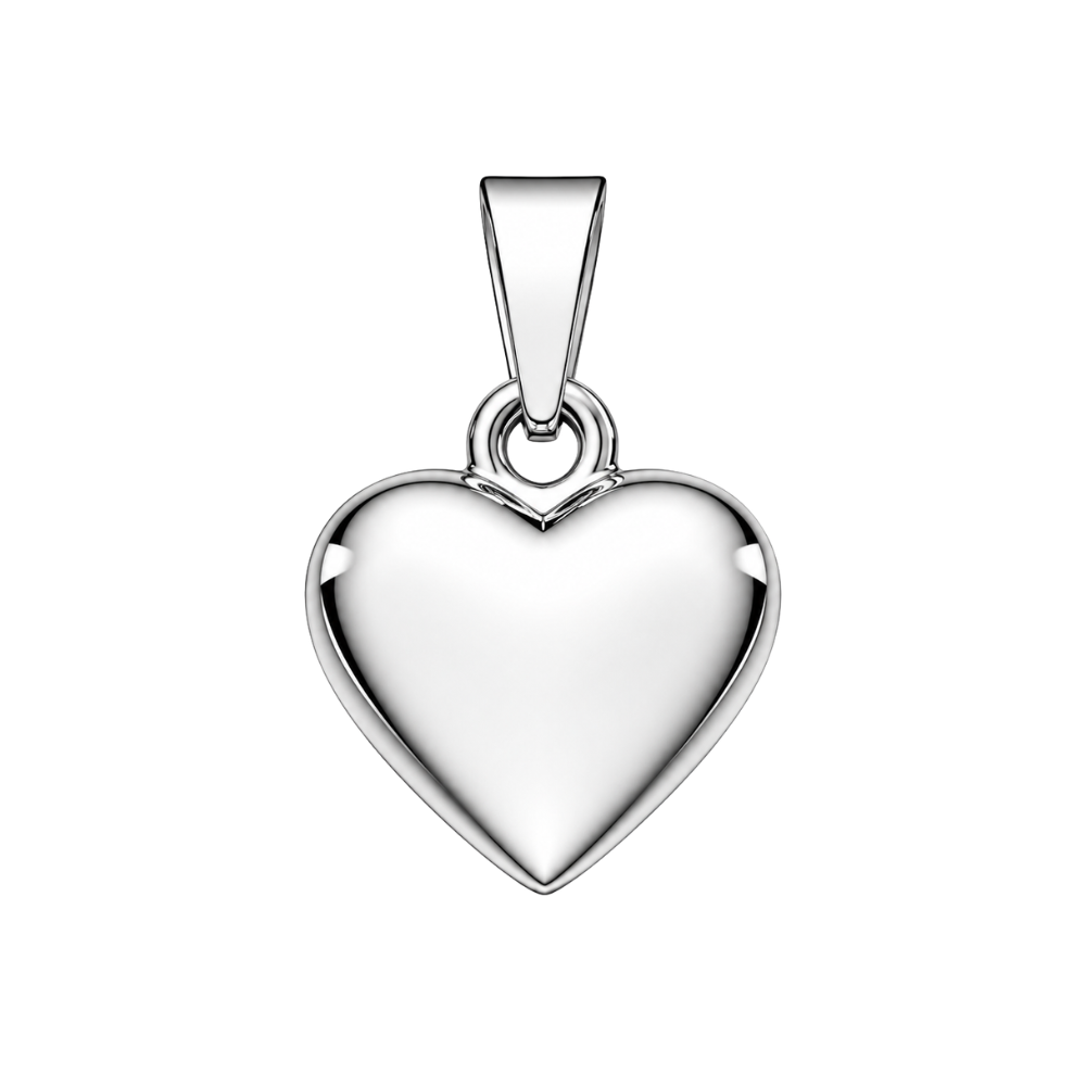 Scrouples - Hjerte vedhæng i Sterling Sølv, 11 x 13mm - 24042s